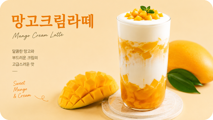 망고 시즌 메뉴